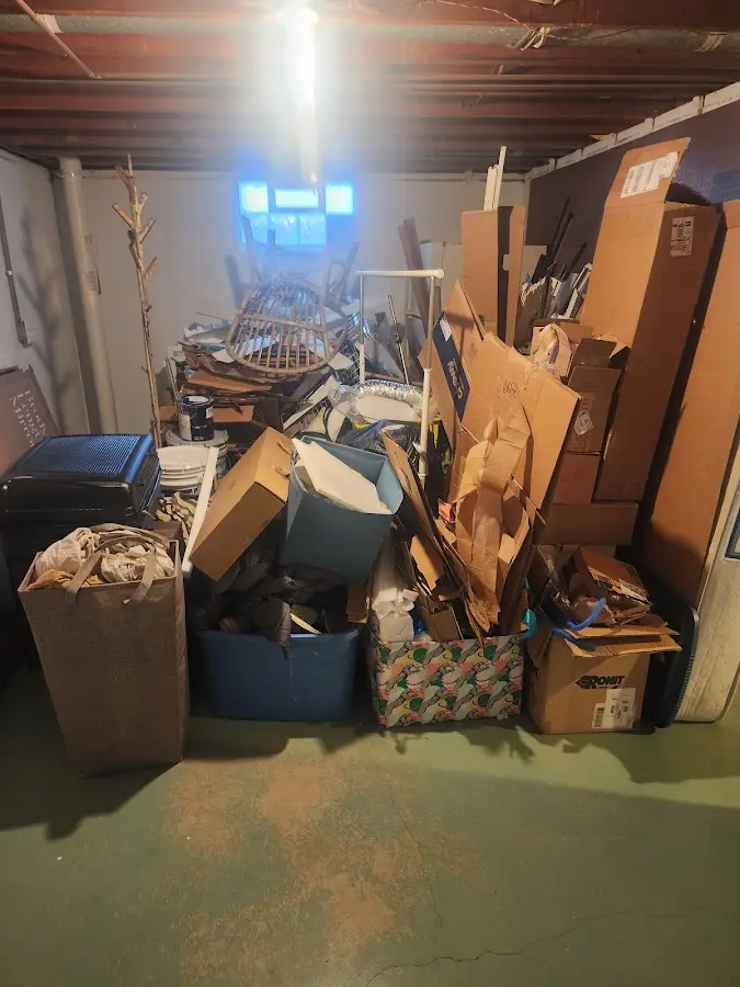 Roll-off dumpster container at job site for Construction Dumpster Rental in Saxon